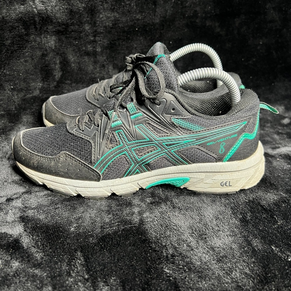 Asics Gel Venture 8 1012B230 Womens 7.5 Running Shoes Black Athletic Sneakers